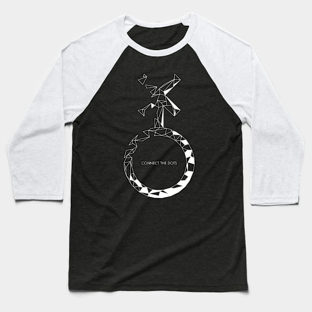 Connect The Dots: You're Nonbinary Baseball T-Shirt by eranfowler